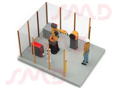 Роботизированный сварочный комплекс GSX с одноосевым позиционером Robaxis