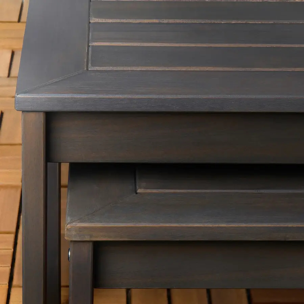 Комплект столов, 2 шт. - IKEA ИКЕА ÖRSKÄR, темно-серый