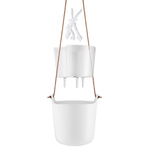 Горшок с функцией самополива подвесной белый