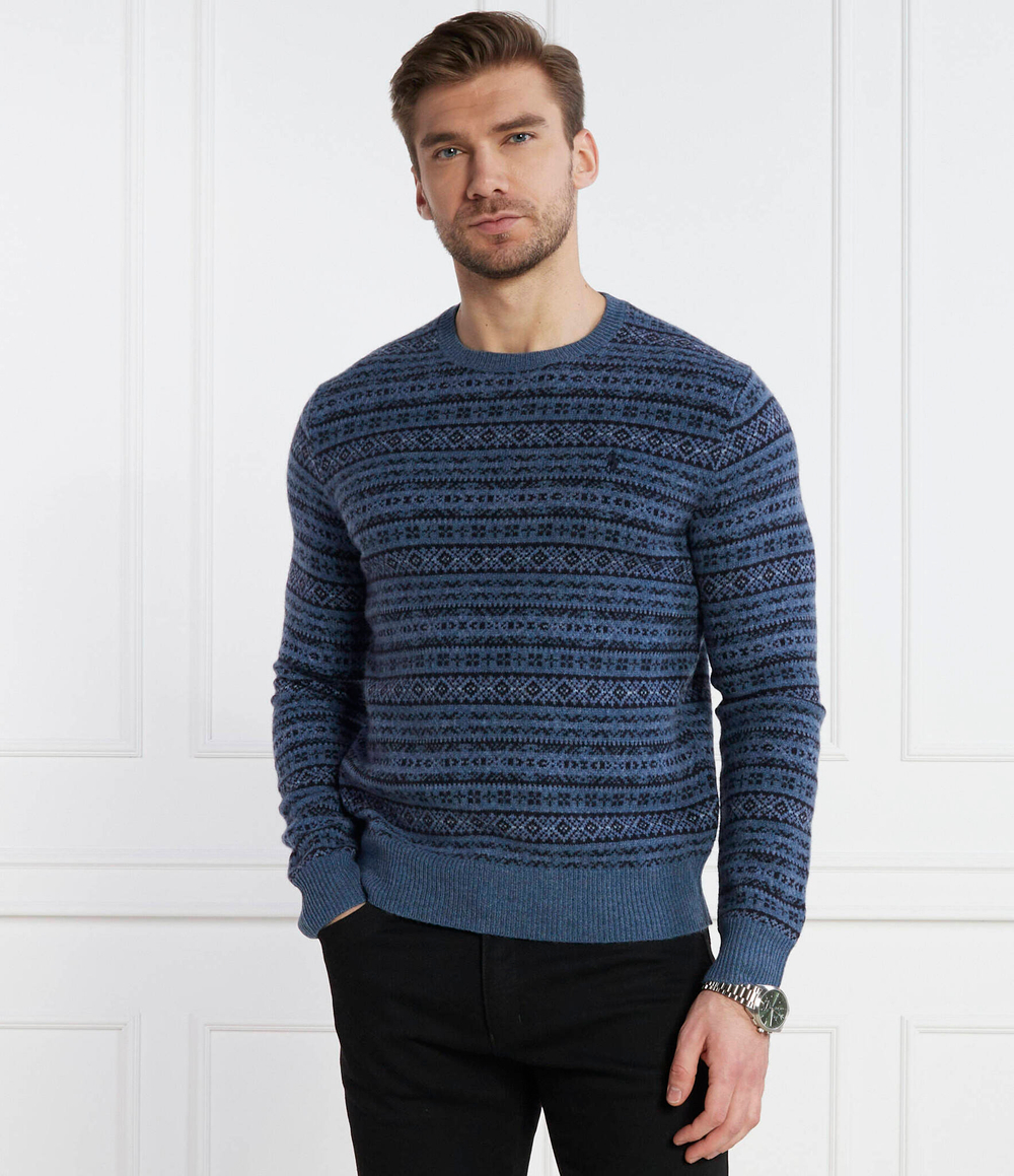 Хлопковый свитер POLO RALPH LAUREN - голубой(710918122)