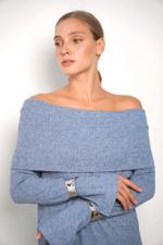 Lilit брюки из шерсти в голубом