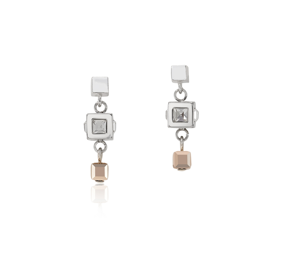 Серьги Coeur de Lion Silver-Rosegold 5037/21-1723