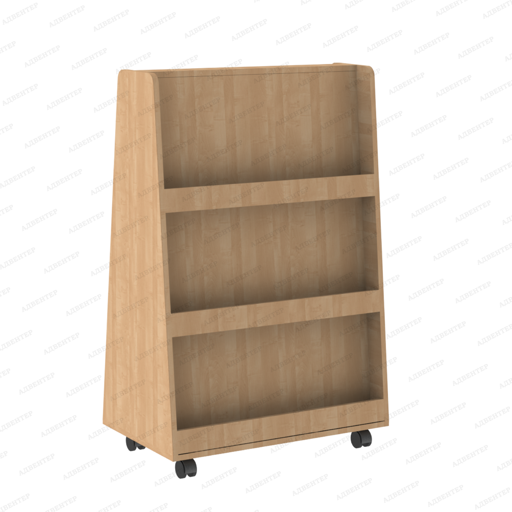 Стеллаж для книг передвижной