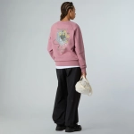 Женский свитшот Connect Relaxed Crew Graphic nostalgia rose
