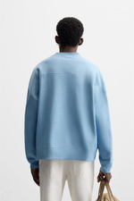 Толстовка boxy fit с круглым вырезом