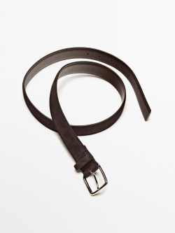 Massimo Dutti Ремень из нубука, ЖЖЕНЫЙ