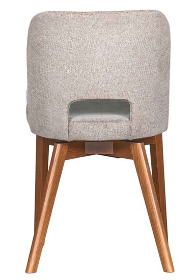 Комплект Стол BEZZO 1400 RRC / 4 стула VRN-SW вращающийся Бежевый / Американский орех