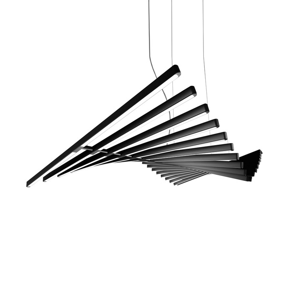 Pendant design lamp Rhythm by Vibia L145 (Black)