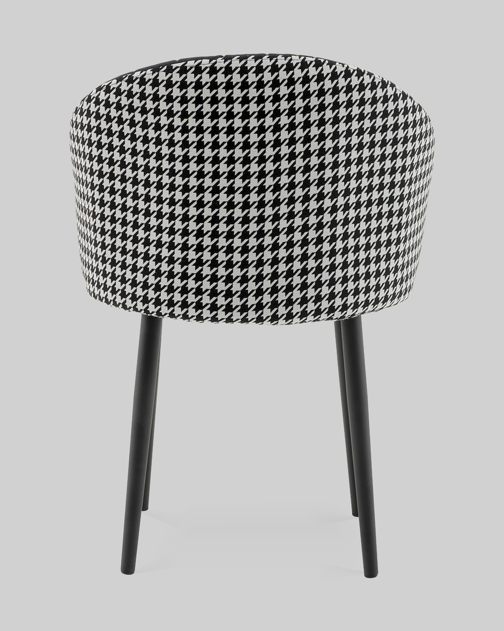 Стул Пасаденика велюр черный, спинка гусиная лапка