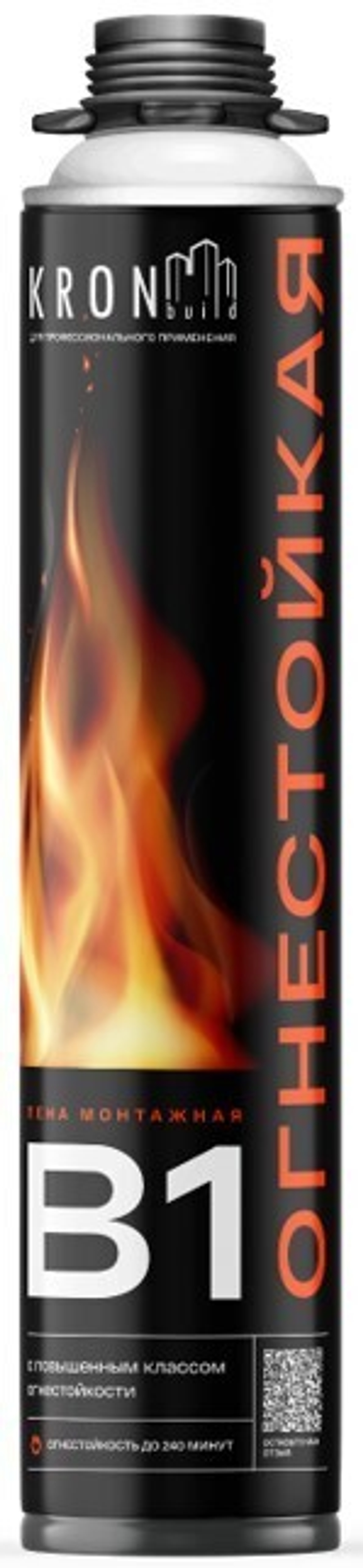 Пена огнестойкая Проф.монтажная KRONbuild B1 65л.
