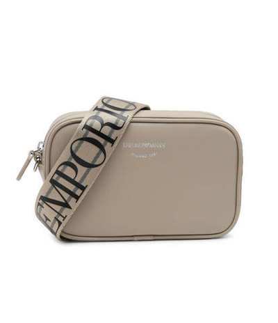 Кожаная сумка-мессенджер Emporio Armani - бежевый(Y3H276 Y478E)