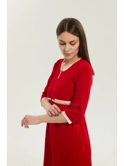 Халат велюровый для беременных в роддом