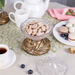 Сахарница стеклянная с крышкой Боа Бронза