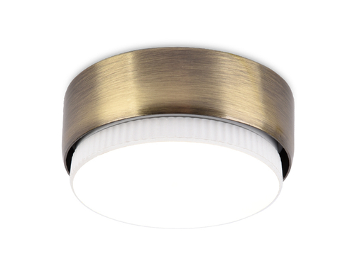 Накладной точечный светильник G102 SB бронза GX53 D82*25