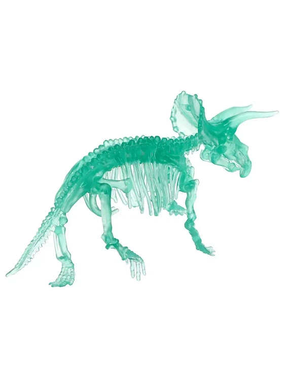 Пазл 3D кристаллический Трицератопс, 10 деталей