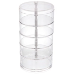 Органайзер для хранения «МАРЦИПАН», прозрачный, пять отделений, 17.5*11.5*3.5 (упаковка коробка)