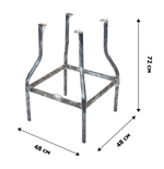 Набор мебели Garden Story Бетта Мини (2 Стул Garden Storyа+квадр.стол) (каркас серый)