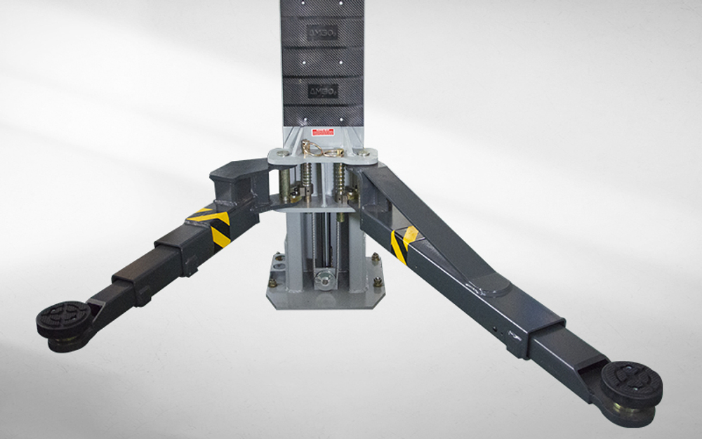 E240SACH Двухстоечный подъемник 4 т. с электрическими стопорами (Красный)