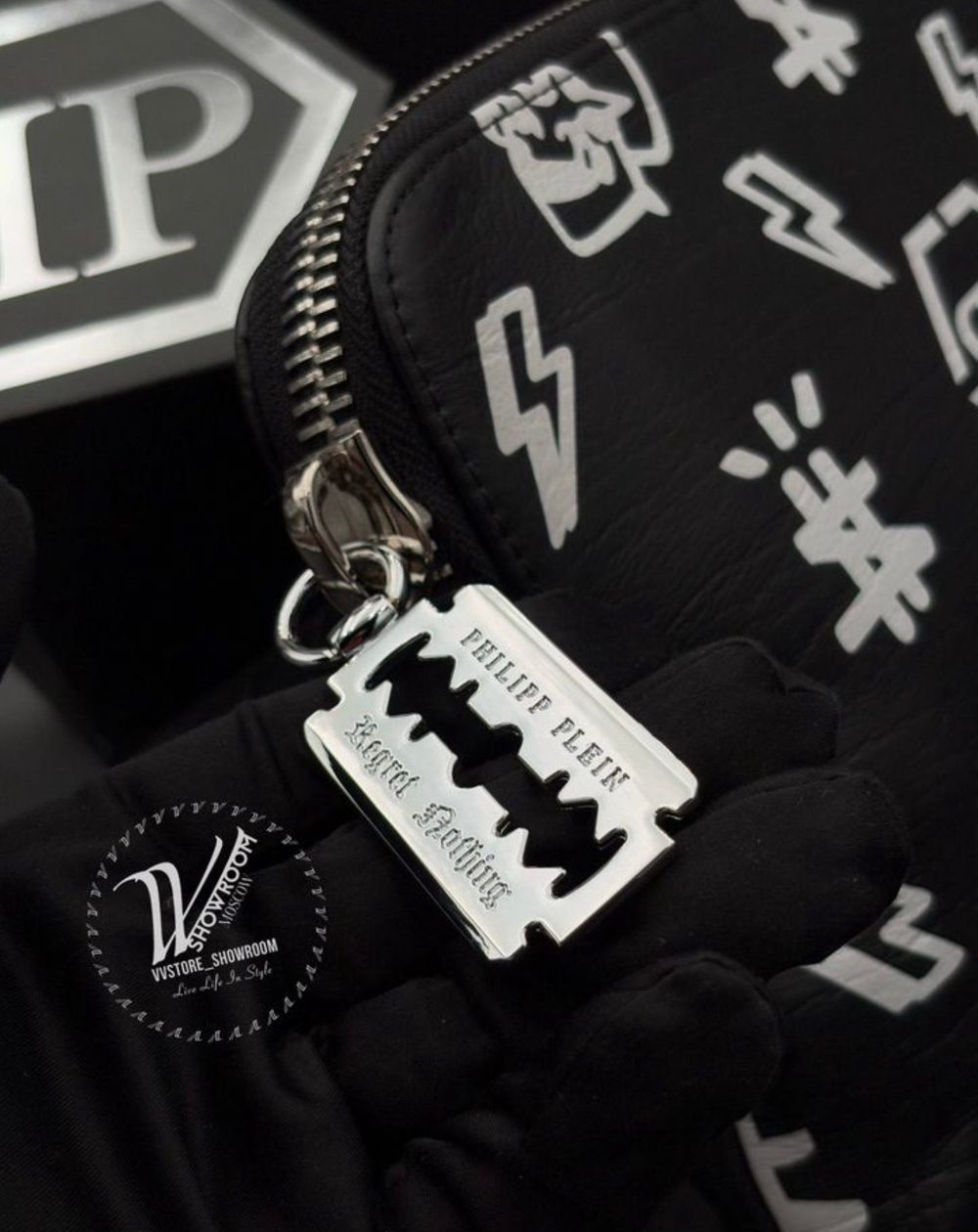 Барсетка клатч Philipp Plein Monogram