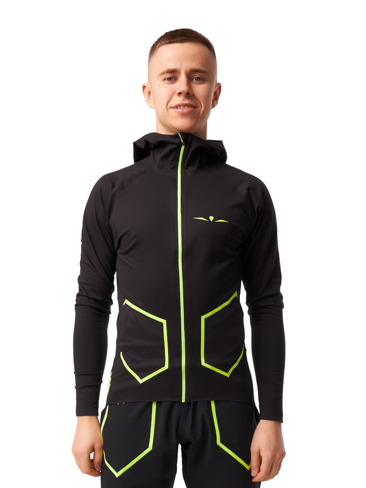 ХУДИ МУЖСКОЕ HOODIE | BLACK/YELLOW