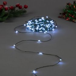 ULD-S40000-4000-DGA WHITE IP20 DEW Гирлянда светодиодная Роса. 400м. 4000 светодиодов. Белый свет. Провод зеленый. ТМ Uniel