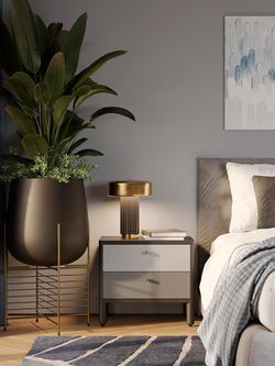 Лампа настольная Stone, Ø27х35 см, черная/золотистая