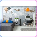 Фотообои флизелиновые в детскую "Детские горы" 500х300 см Luxury Walls AM06205-3