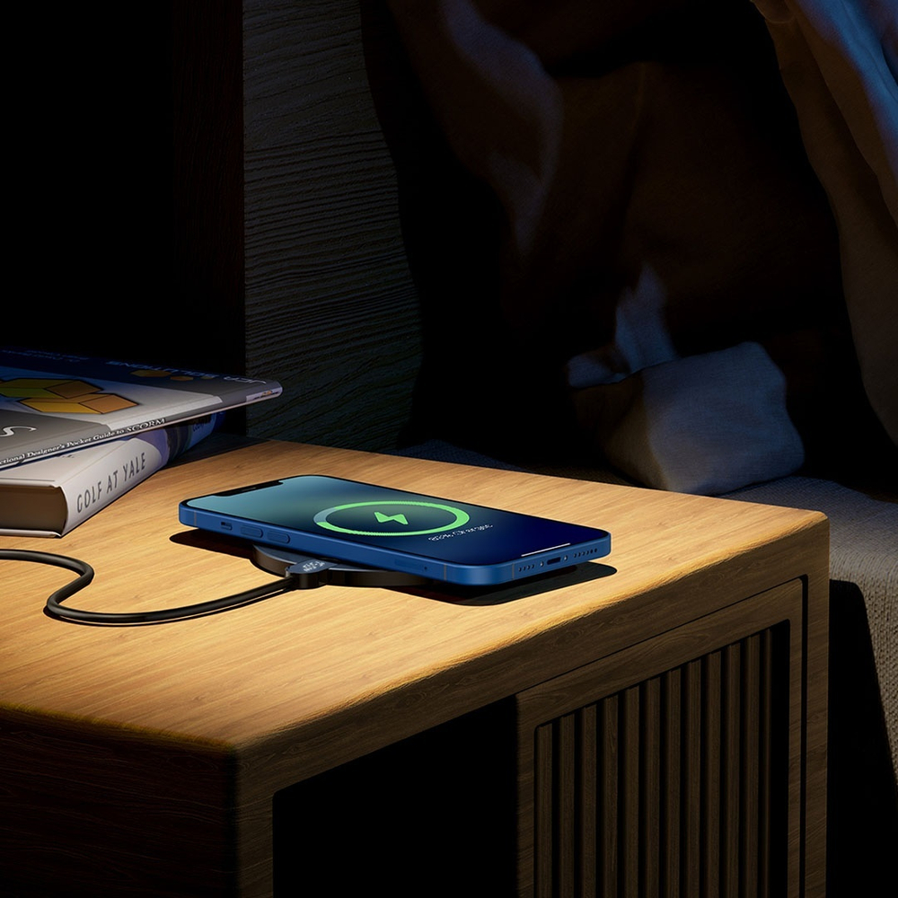 Зарядное устройство Baseus Digital Display Gen 2 Qi 15W черный