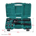 KRAFTOOL Combo2-M10, 2 вида заклёпок, комбинированный двуручный заклепочник в кейсе (31181)