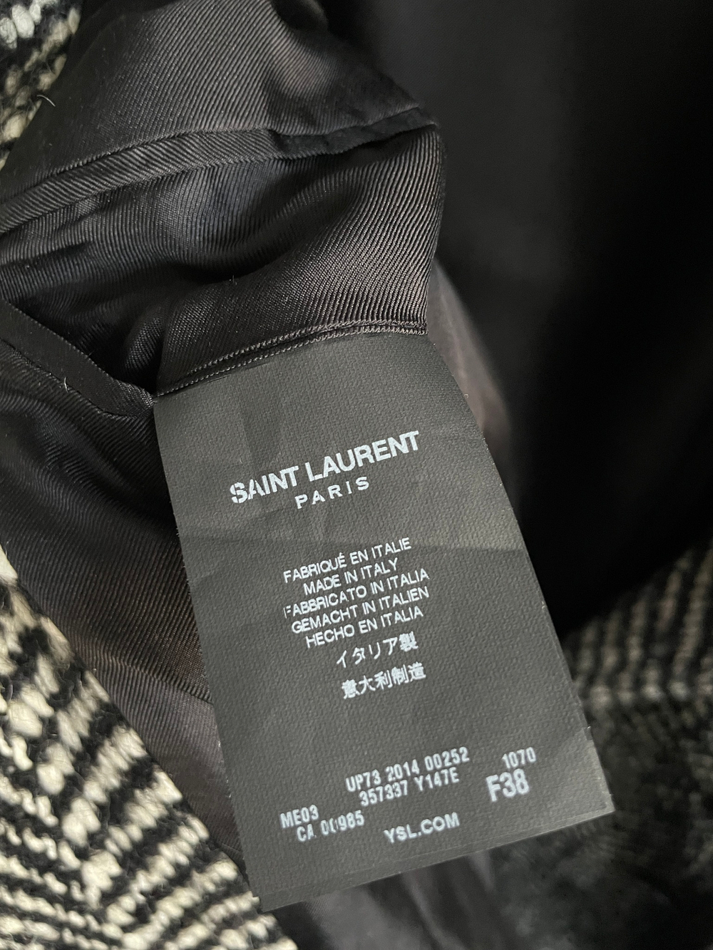 Пальто Saint Laurent