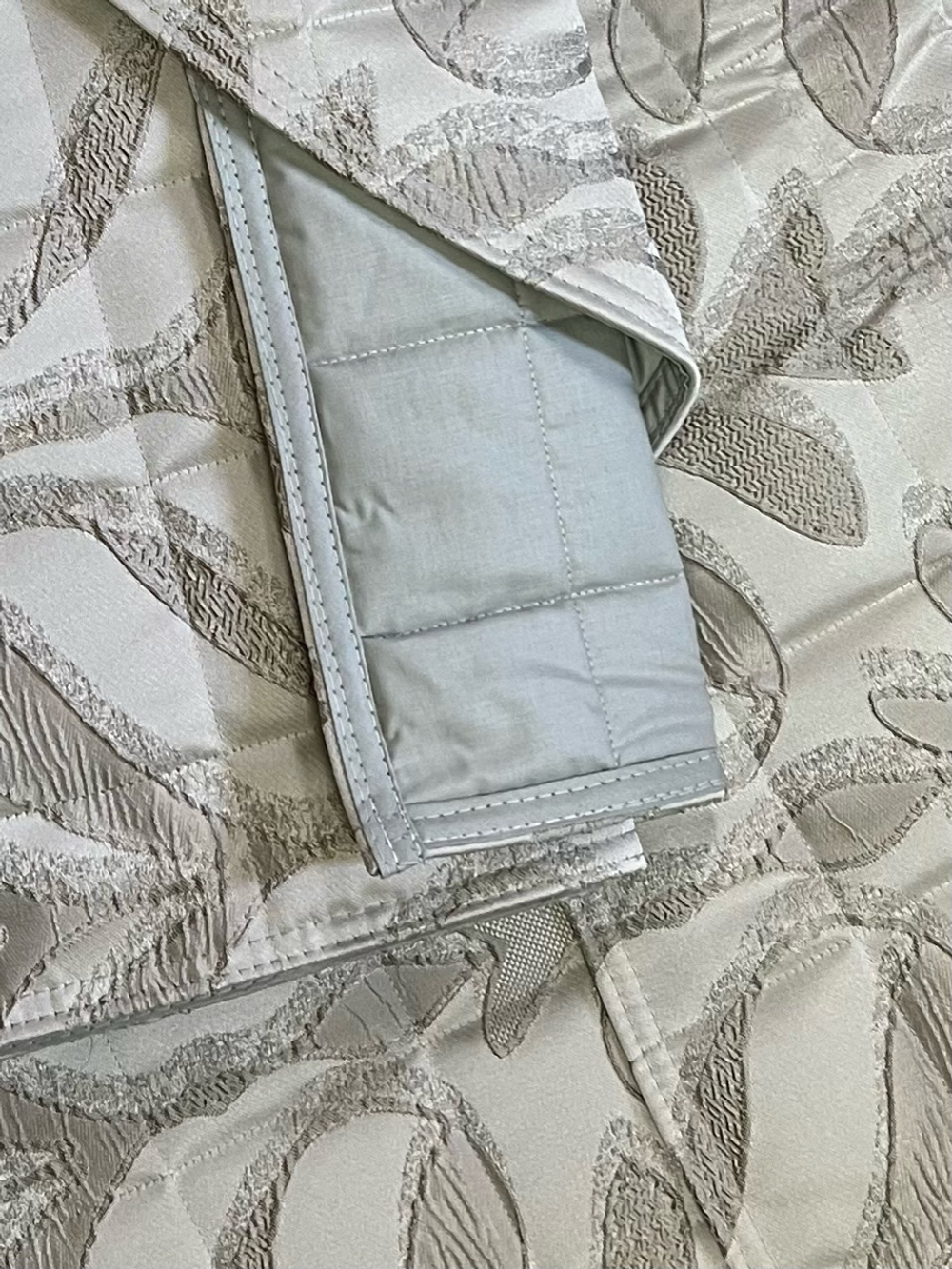 Покрывало 270х270 Dondi Majestic серо-голубое