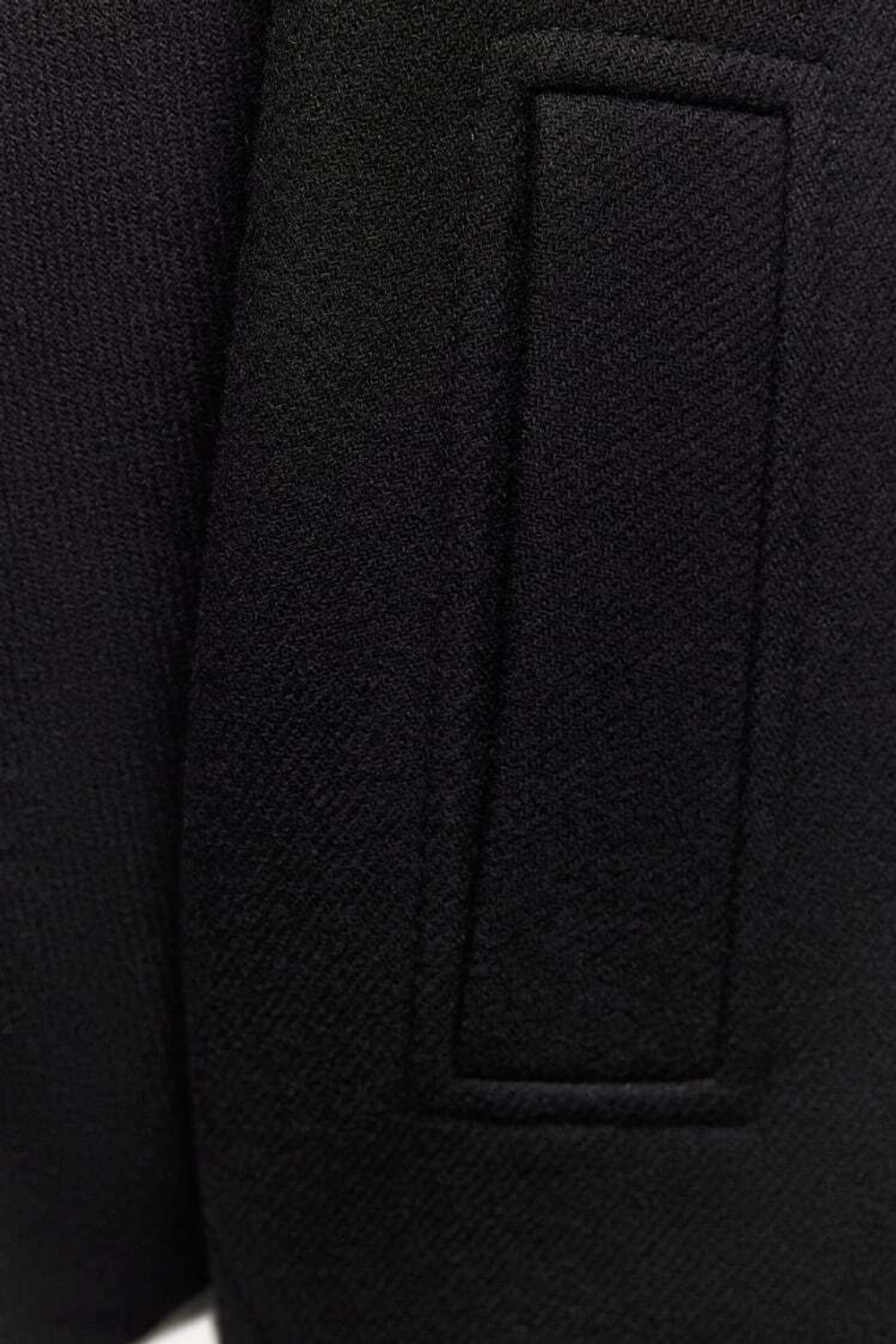 ZARA УКОРОЧЕННОЕ ШЕРСТЯНОЕ ПАЛЬТО — ZW COLLECTION, ЧЕРНЫЙ