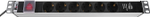 Блок розеток 19", 6 розеток ЦМО R-16-6S-V-U-440-3