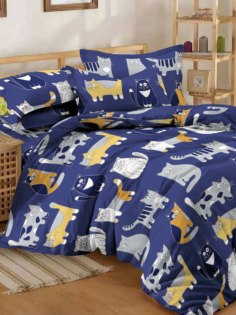 Простынь на резинке Simple House "Sinder (полисатин)" 120х200 см