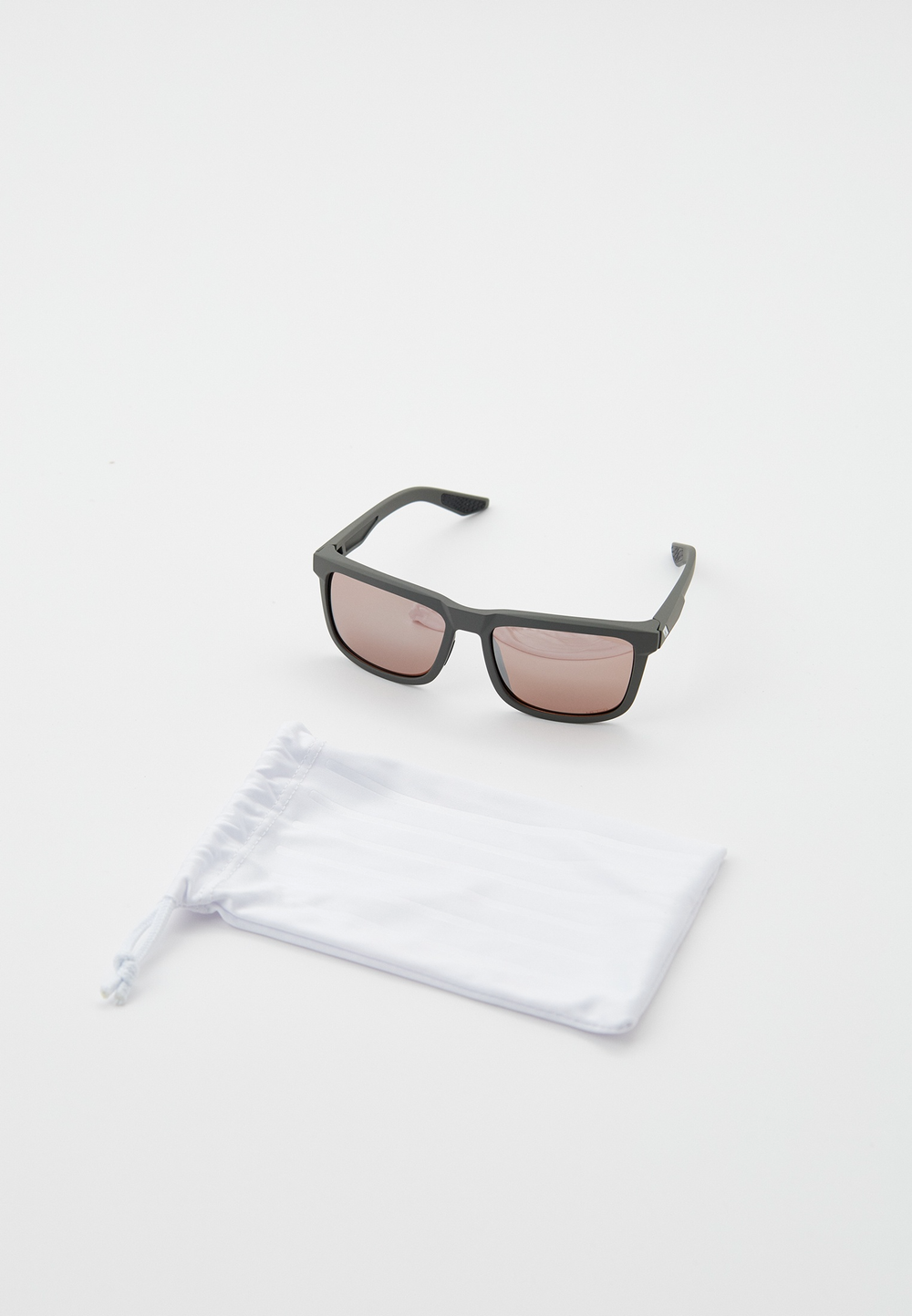 Спортивные очки 100% BLAKE - Soft Tact Cool Grey - HiPER Crimson Silver Mirror Lens