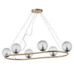 815263 Люстра BARI 6х10W(led) G9 ЗОЛОТО/ЧЕРНЫЙ МАТОВЫЙ