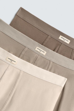 ZARA НАБОР ИЗ ТРЕХ ТРУСОВ-БОКСЕРОВ SOFT, РАЗНОЦВЕТНЫЙ