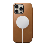 Кожаный чехол-книжка MagSafe Nomad Modern Leather Folio для iPhone 16 Pro Max Чехол из натуральной цельнозерновой кожи