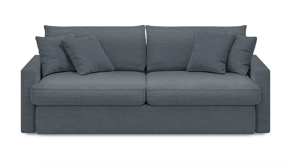 Диван Стелф ЭКО Strong Plus 10 210*109*90 см, Серый Рогожка Еврокнижка Фиеста