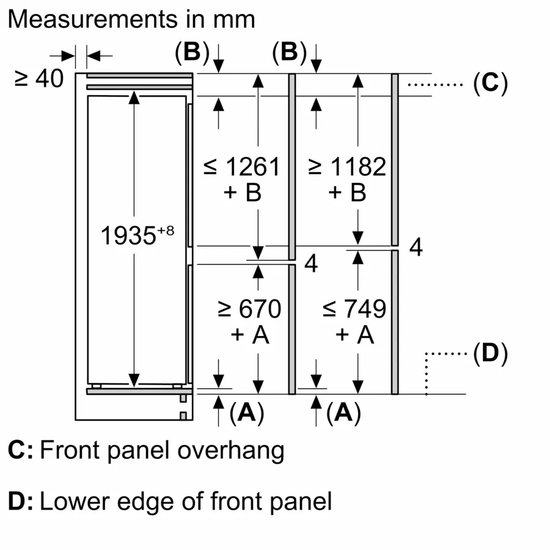 Встраиваемый холодильник BOSCH KIN96NSE0