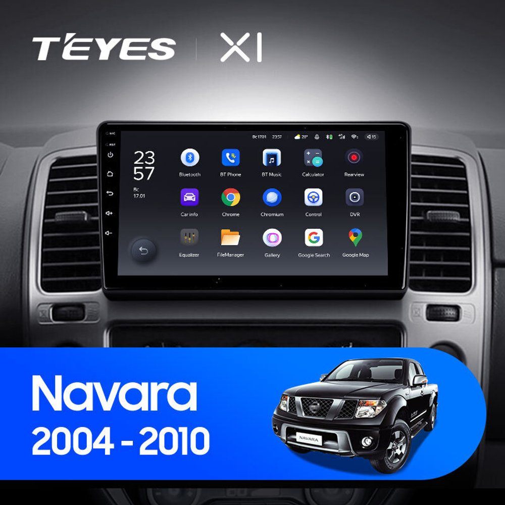 Teyes X1 9" для Nissan Navara D40 2004-2010