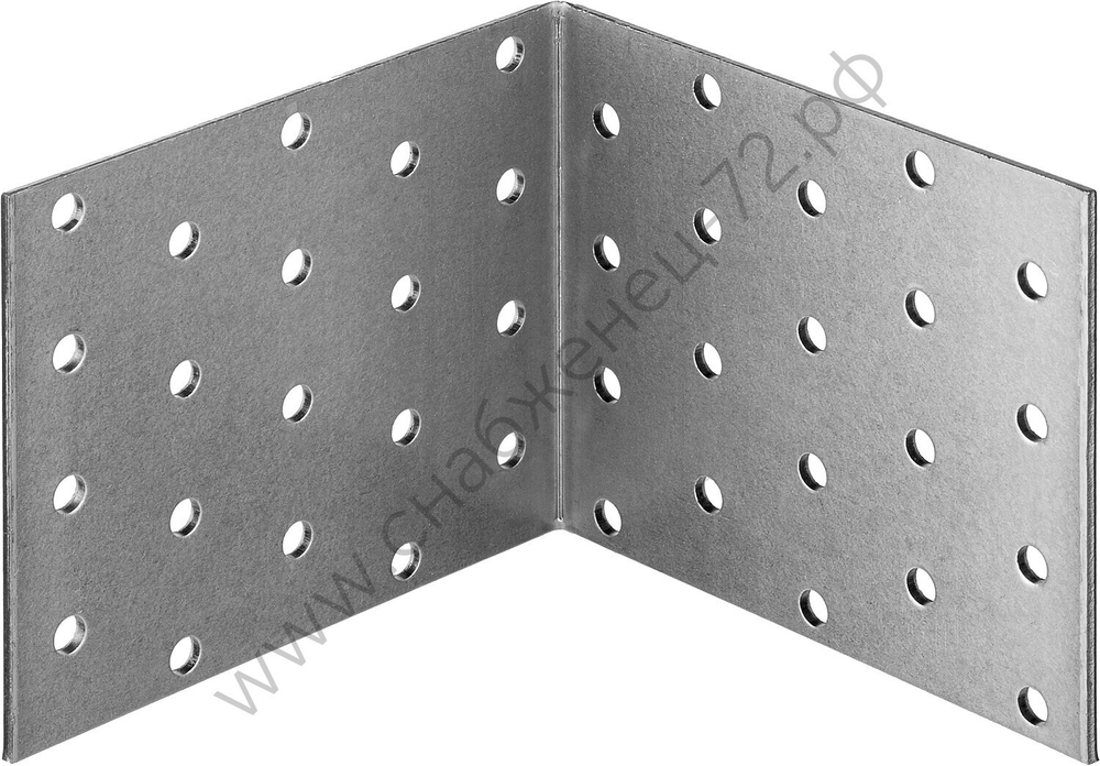 ЗУБР УКА-2.0 80х100х100 х 2 мм, равносторонний крепежный уголок, цинк (310206-080-100)