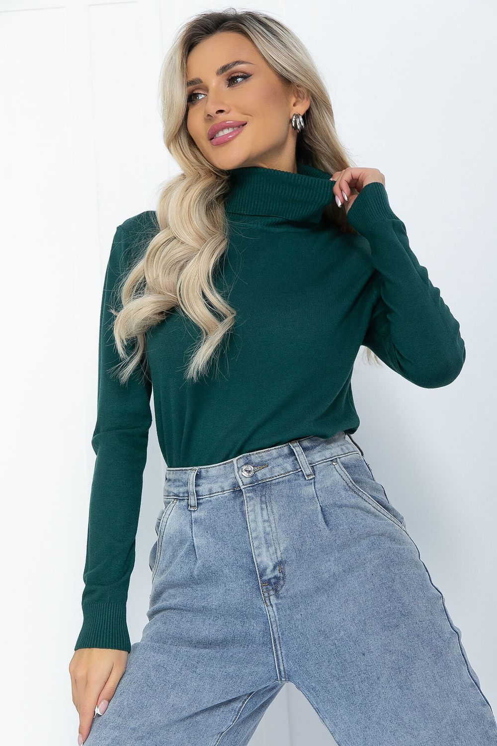 Водолазка Зимняя история (зеленая) Б14523-20М LT Collection