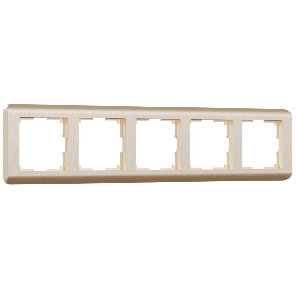 Рамка на 5 постов Werkel Stream шампань W0052111 4690389162527