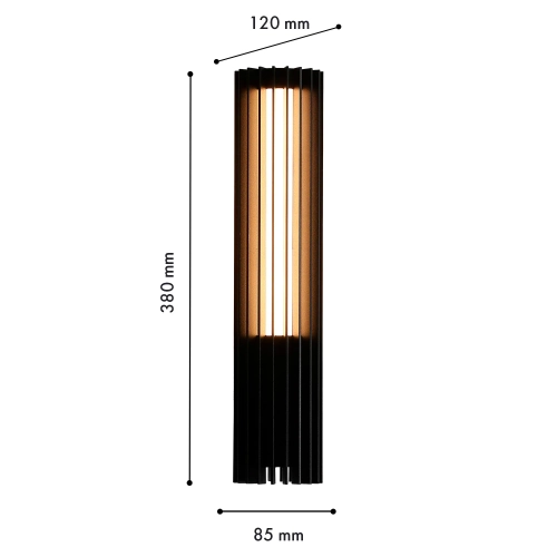 Уличный настенный светодиодный светильник Favourite Asador 4827-1W