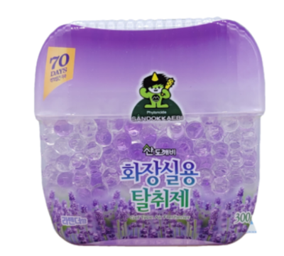 Гелевый освежитель воздуха для туалета SANDOKKAEBI Лаванда 300 гр.