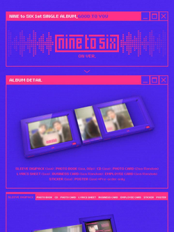 Альбом NINE TO SIX - GOOD TO YOU 1st Single Album RANDOM Version
