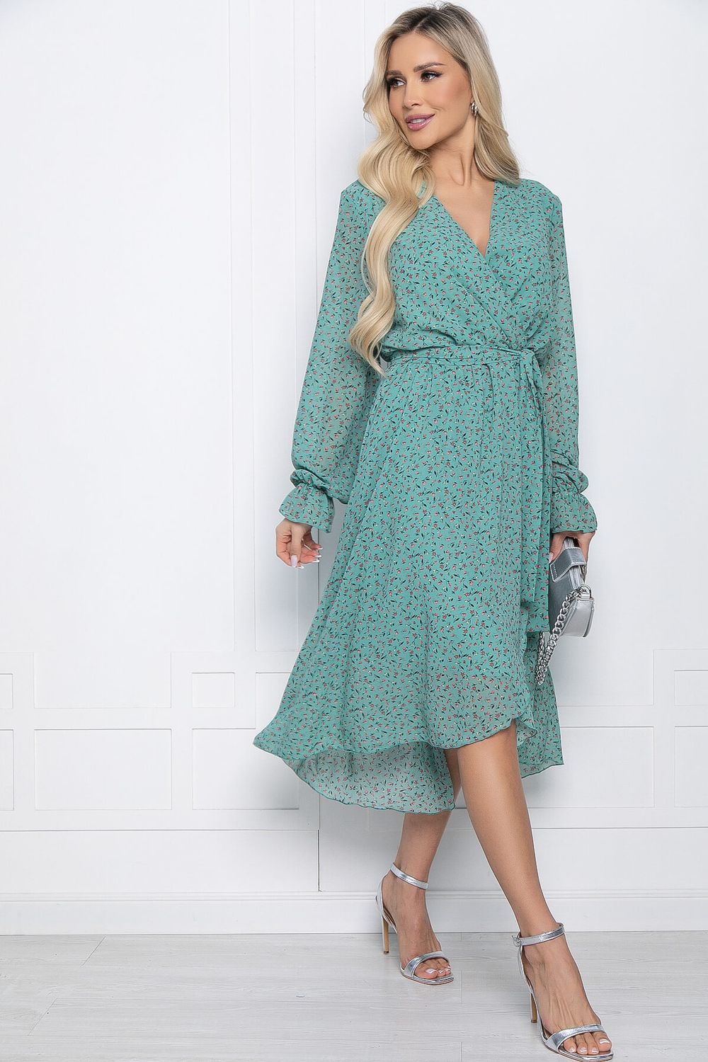 Платье "Весеннее настроение" (светло-зеленое) П10179 LT Collection