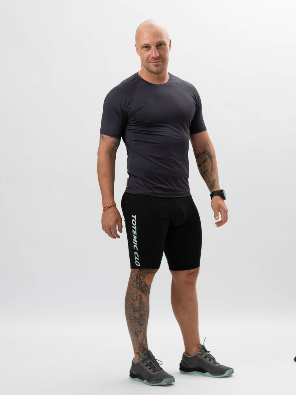Спортивная футболка DRI FIT реглан TOTEMIC CLO графит