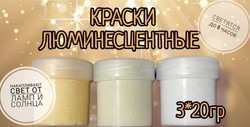 Краска AcidColors Luminescent Glow STANDART, СИНЕ ЗЕЛЕНОЕ СВЕЧЕНИЕ, 100 ГРАММ